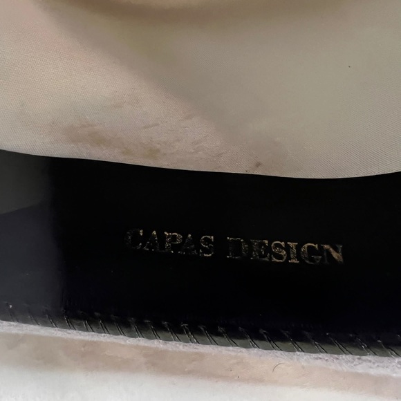 Capas design Genuine Feather detail grey Hat wool 6 7/8 A030423 - Picture 7 of 7